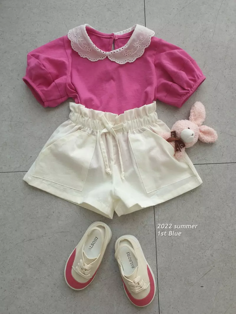 1st Blue - Korean Children Fashion - #todddlerfashion - Summer Shorts - 4