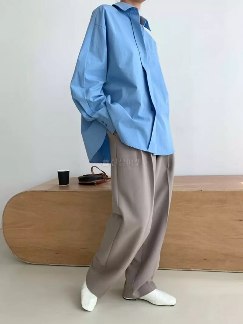 Ala Mode - Korean Women Fashion - #momslook - Plip Shirt