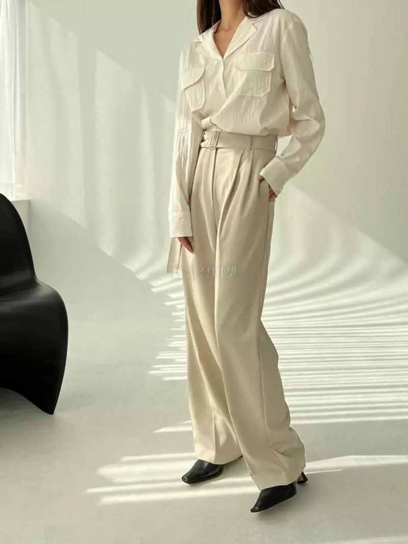 Ala Mode - Korean Women Fashion - #momslook - Pocket Shirt - 3