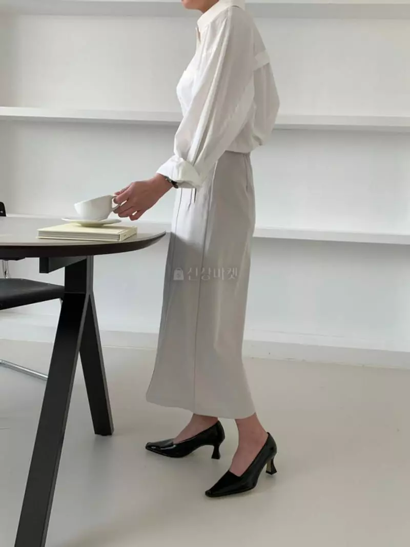 Ala Mode - Korean Women Fashion - #womensfashion - Line Skirt - 4