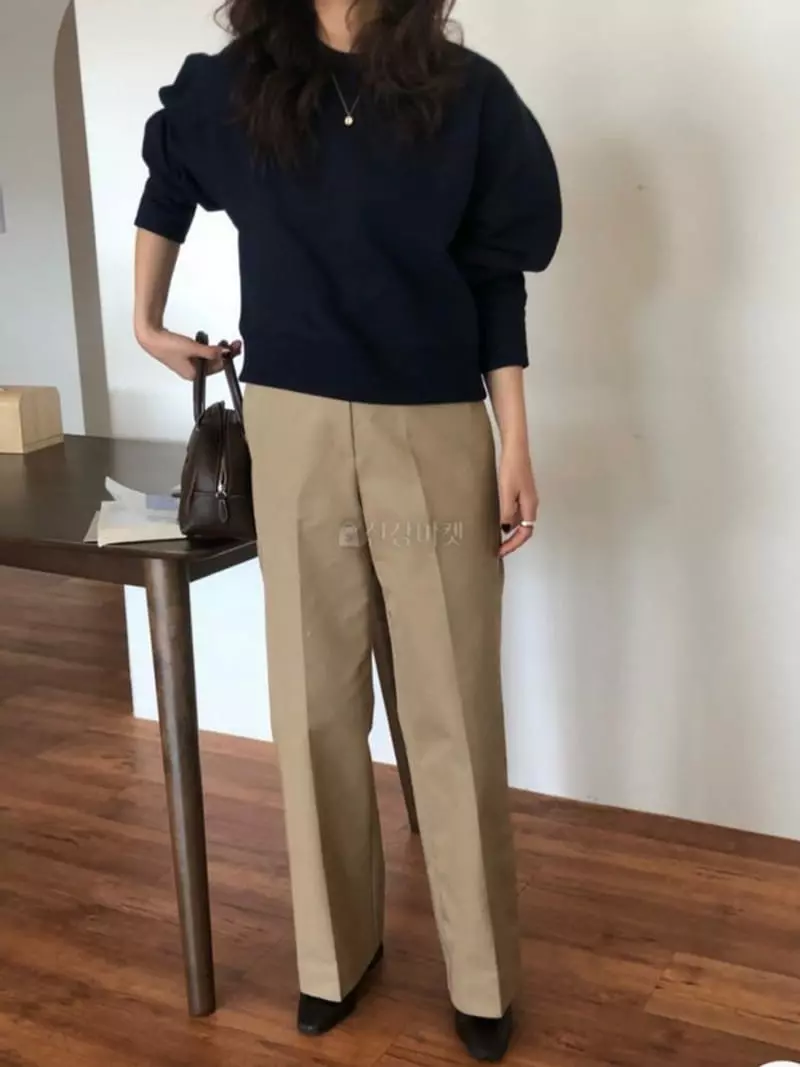 Ala Mode - Korean Women Fashion - #romanticstyle - Wave Sweatshirt - 4