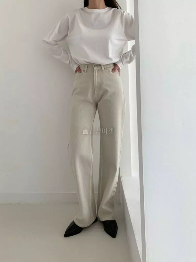 Ala Mode - Korean Women Fashion - #momslook - Gament Jeans - 4