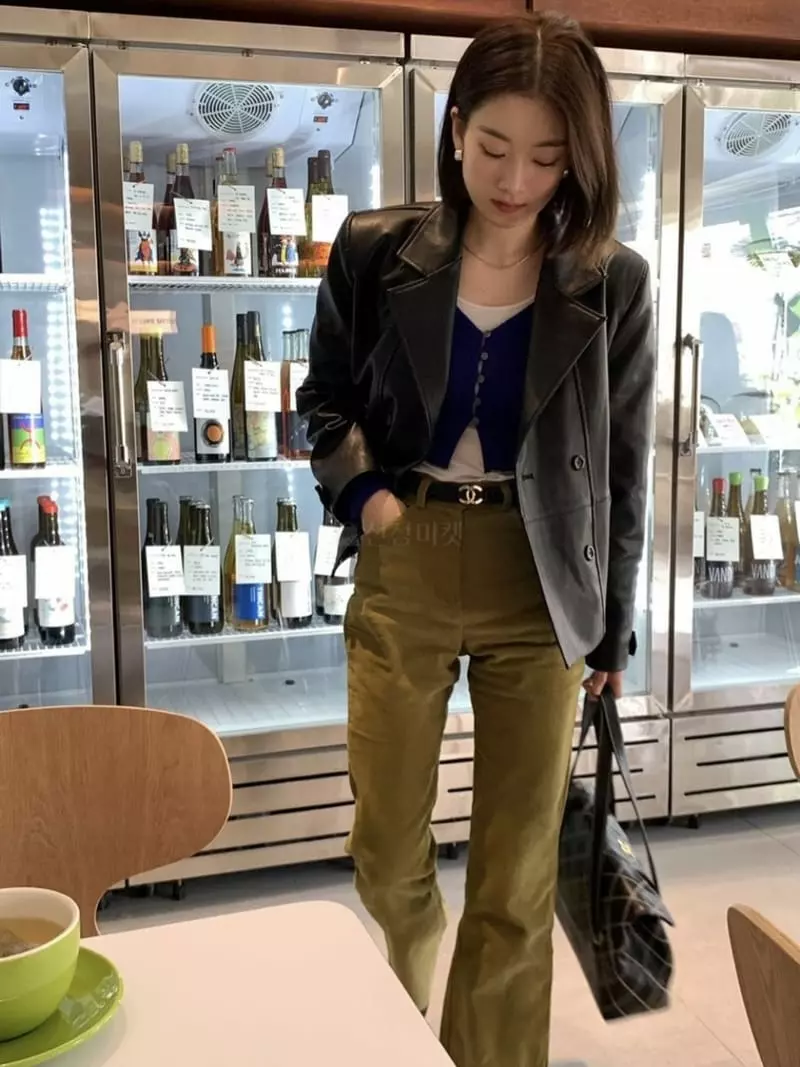 Alike - Korean Women Fashion - #momslook - Corduroy Bootscut Pants - 2