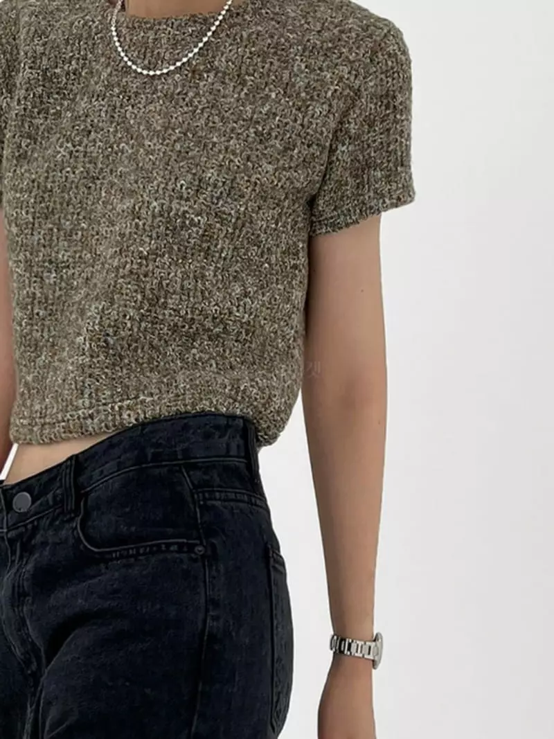 Alike - Korean Women Fashion - #momslook - All Scorn Short Sleeves Tee - 3