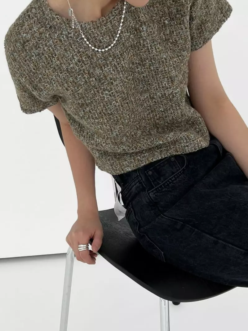 Alike - Korean Women Fashion - #momslook - All Scorn Short Sleeves Tee - 4