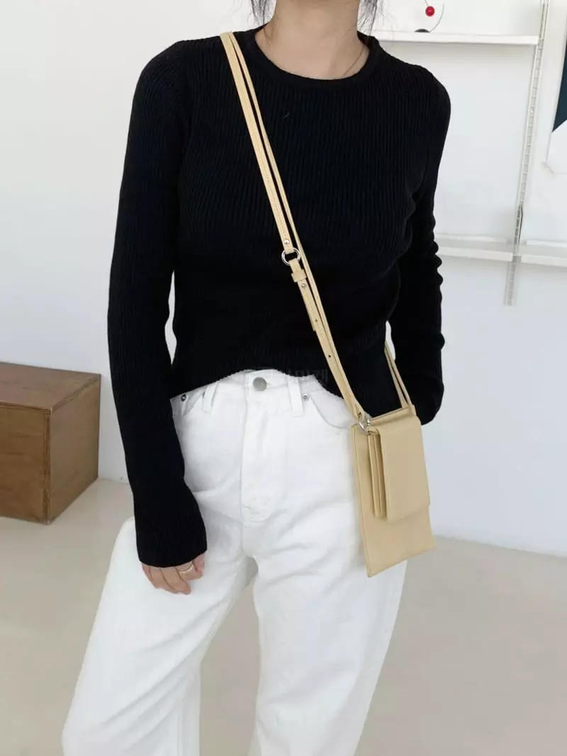 Alike - Korean Women Fashion - #momslook - All Rib Round Knit - 2
