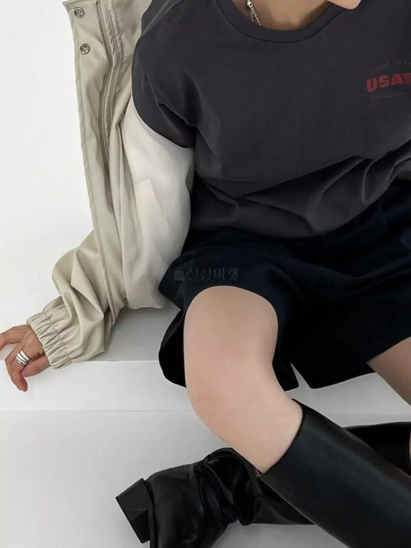 Alike - Korean Women Fashion - #momslook - USA Short Sleeves Tee - 3