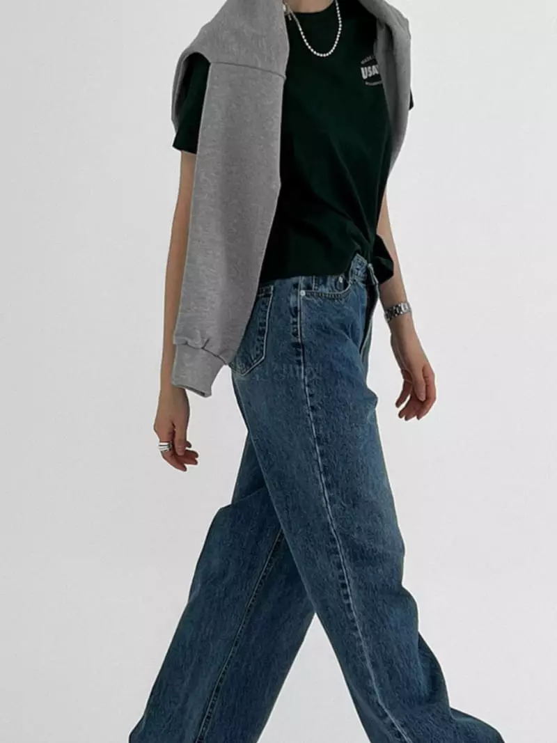 Alike - Korean Women Fashion - #momslook - USA Short Sleeves Tee - 5
