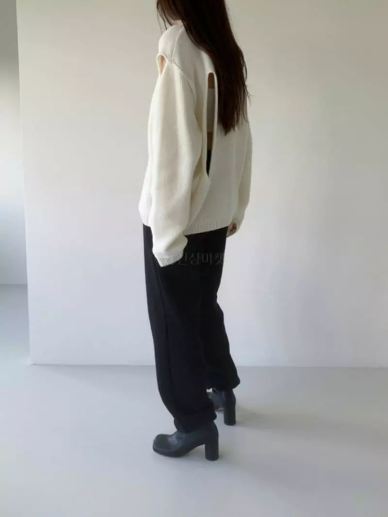 Alike - Korean Women Fashion - #pursuepretty - Seed Slit Knit - 5