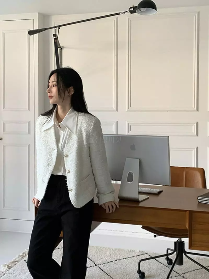 Alike - Korean Women Fashion - #restrostyle - Mare Twid Jacke - 2