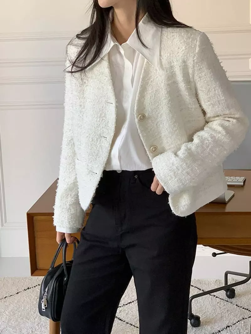 Alike - Korean Women Fashion - #romanticstyle - Mare Twid Jacke - 3