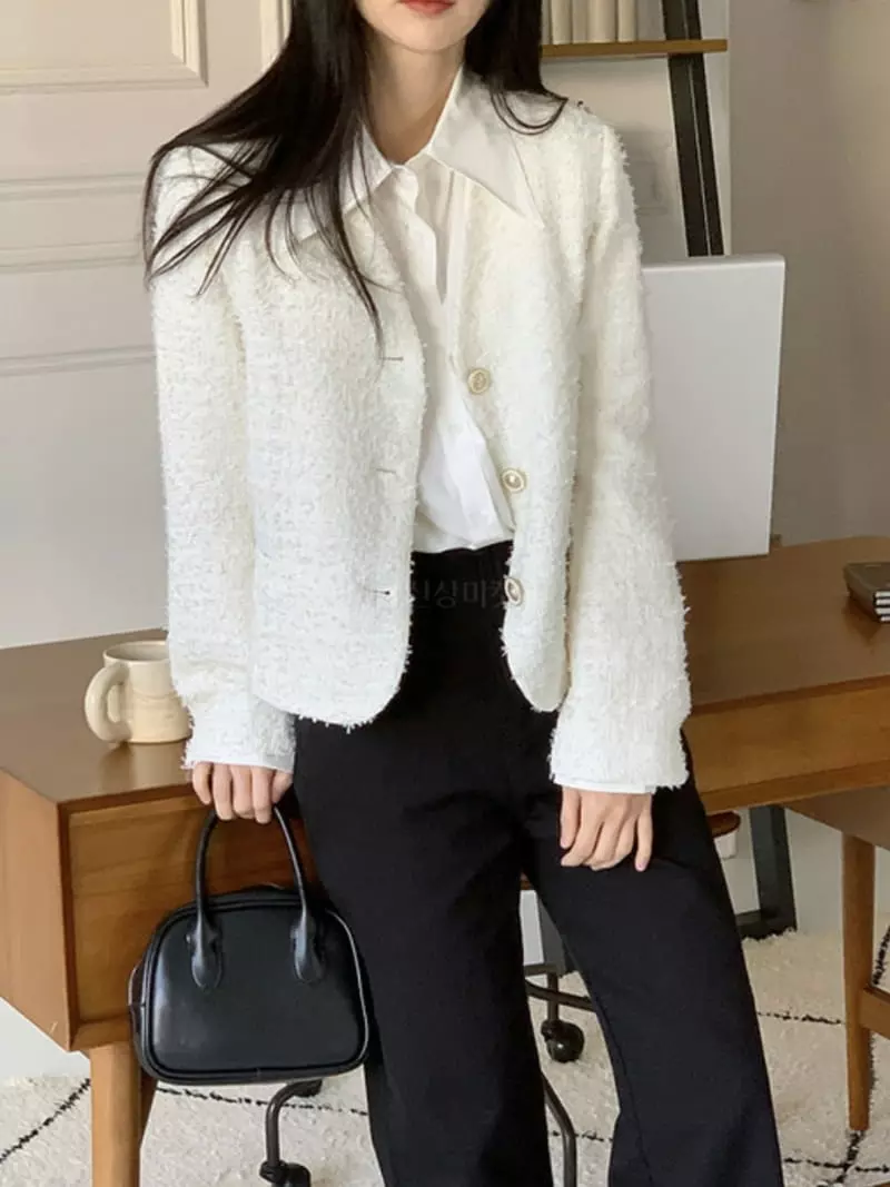 Alike - Korean Women Fashion - #romanticstyle - Mare Twid Jacke - 4