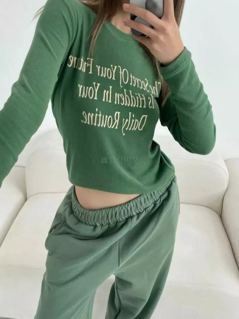 Alike - Korean Women Fashion - #thelittlethings - Lettering Te - 5
