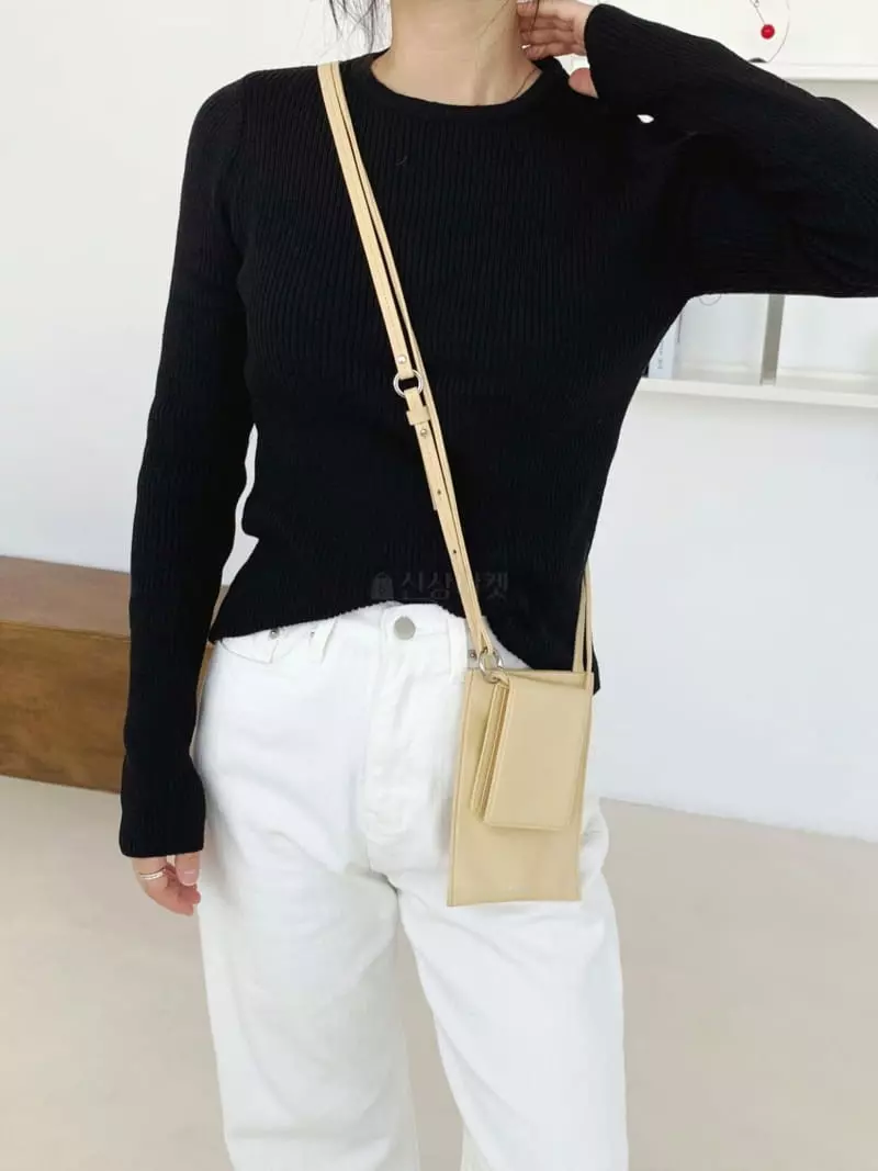Alike - Korean Women Fashion - #vintageinspired - All Rib Round Knit - 5