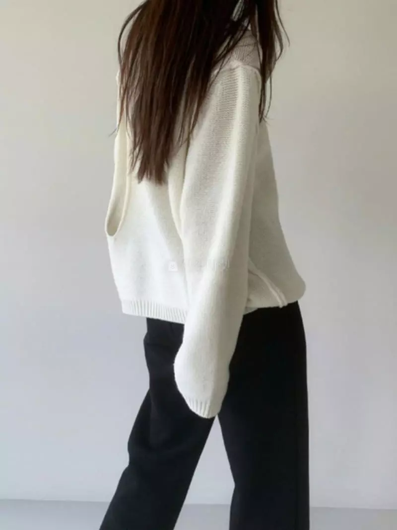 Alike - Korean Women Fashion - #vintageinspired - Seed Slit Knit - 4