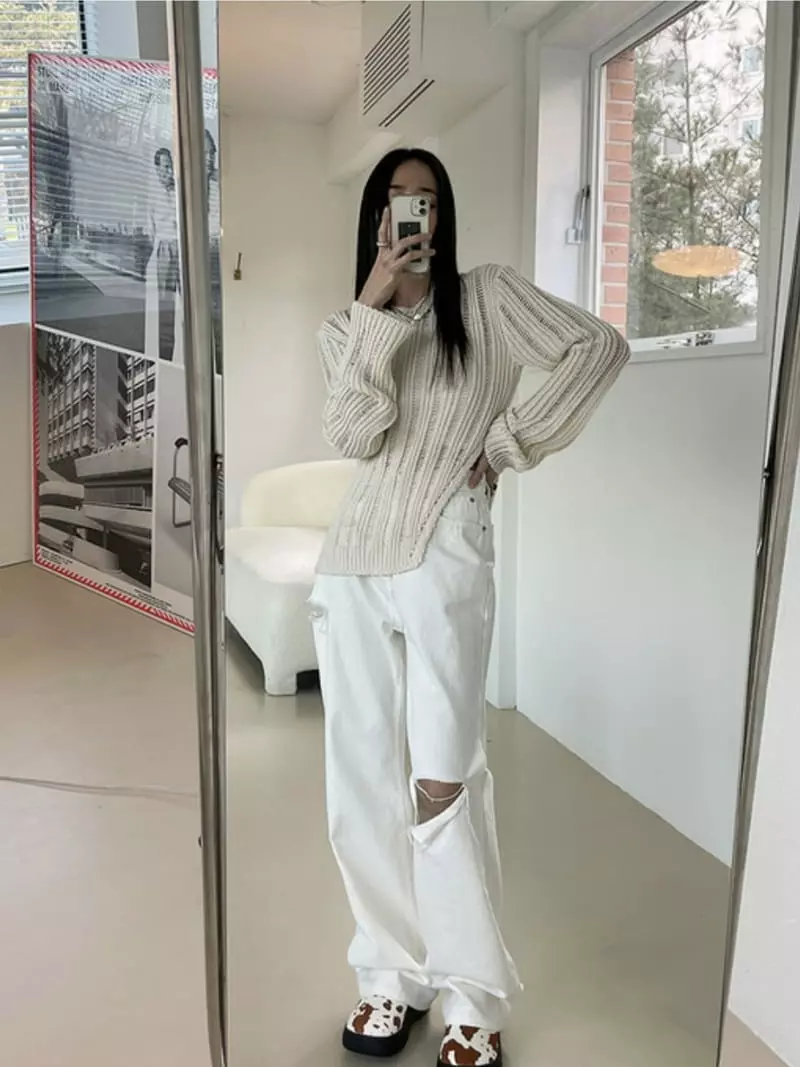 Alike - Korean Women Fashion - #womensfashion - Like White Jeans - 8
