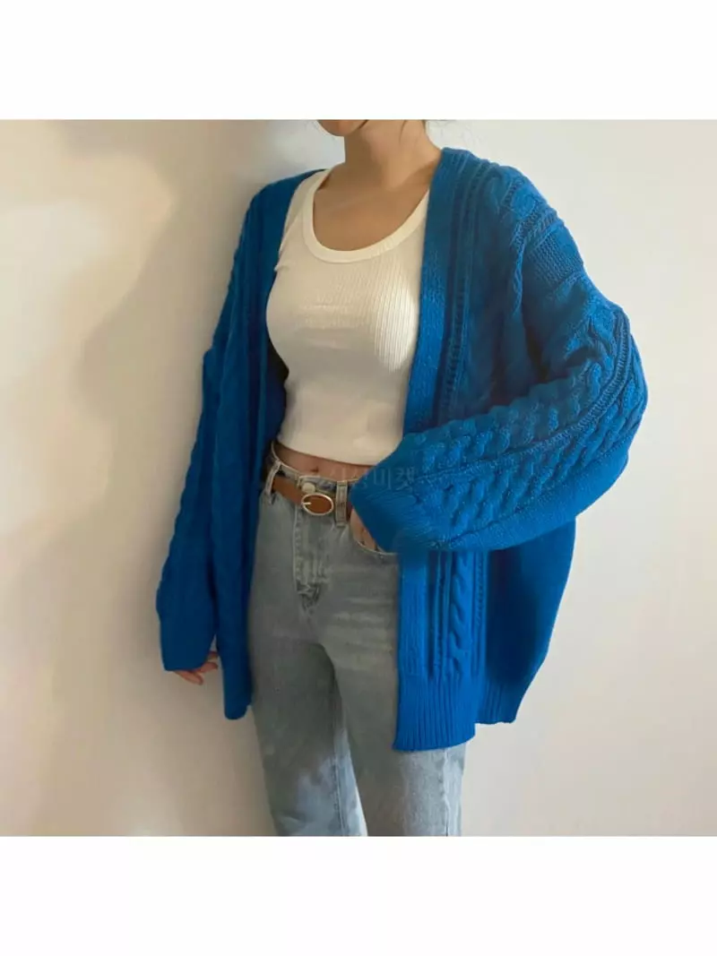 All Vibe - Korean Women Fashion - #pursuepretty - Robe Boxy Cardigan - 5