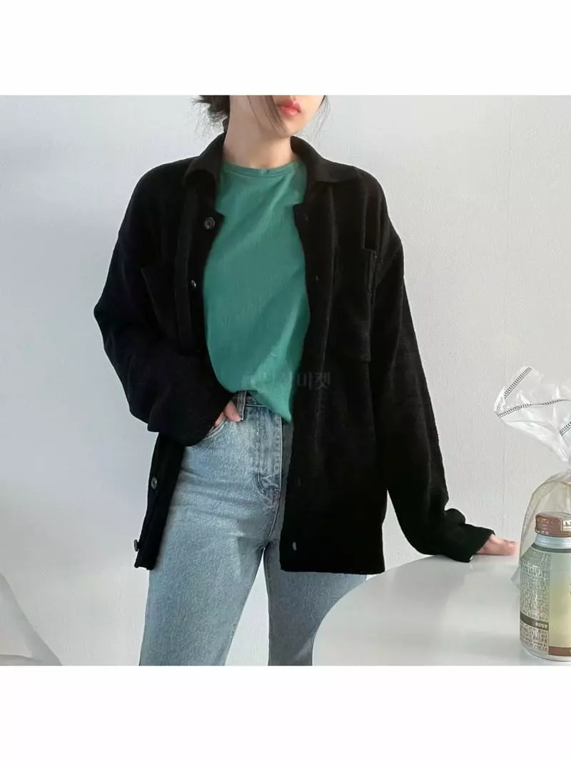 All Vibe - Korean Women Fashion - #romanticstyle - Robe Boxy Shirt Light Cardigan - 4