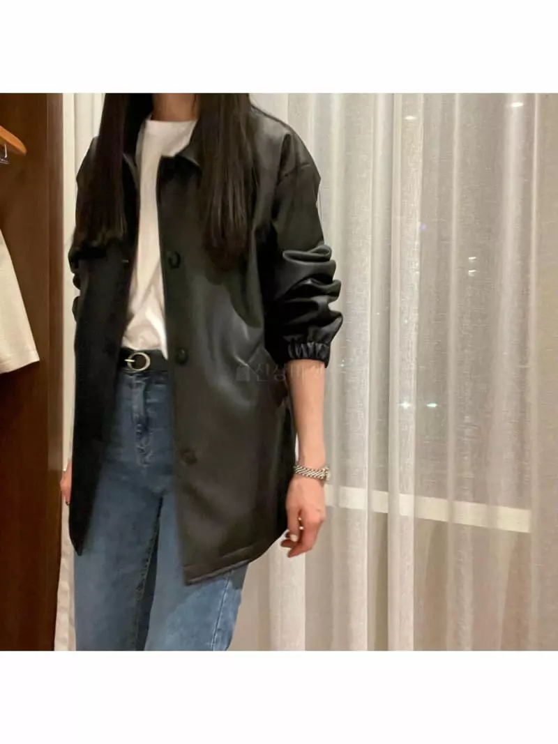 All Vibe - Korean Women Fashion - #shopsmall - Leather Jacket - 4