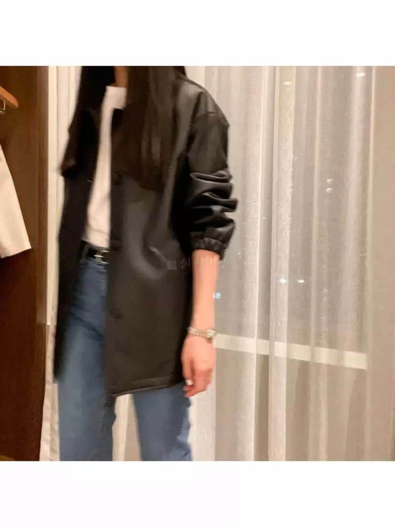 All Vibe - Korean Women Fashion - #thelittlethings - Leather Jacket - 5