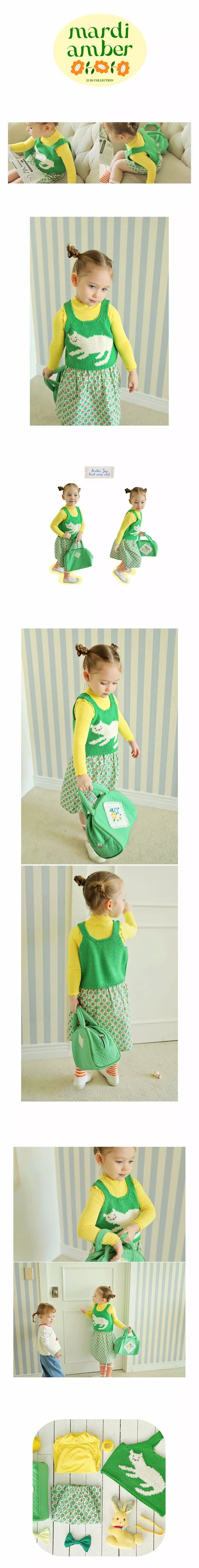 Amber - Korean Children Fashion - #designkidswear - Joy Knit Crop Vest - 3
