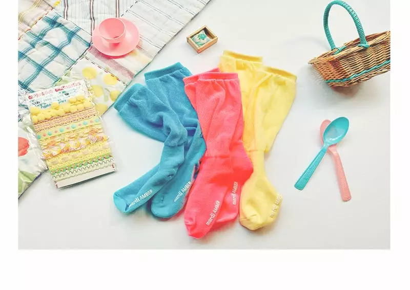 Amber - Korean Children Fashion - #designkidswear - Jello Knee Socks Set