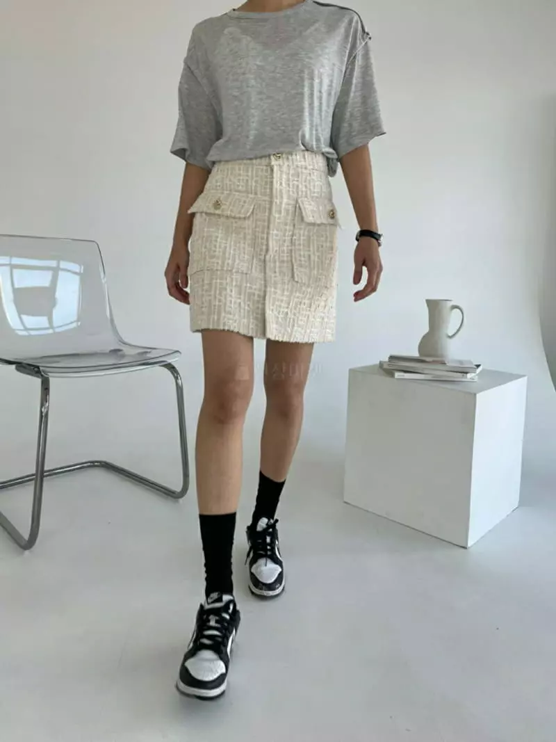 Ann Margret - Korean Women Fashion - #momslook - Twid Mini Skirt - 3