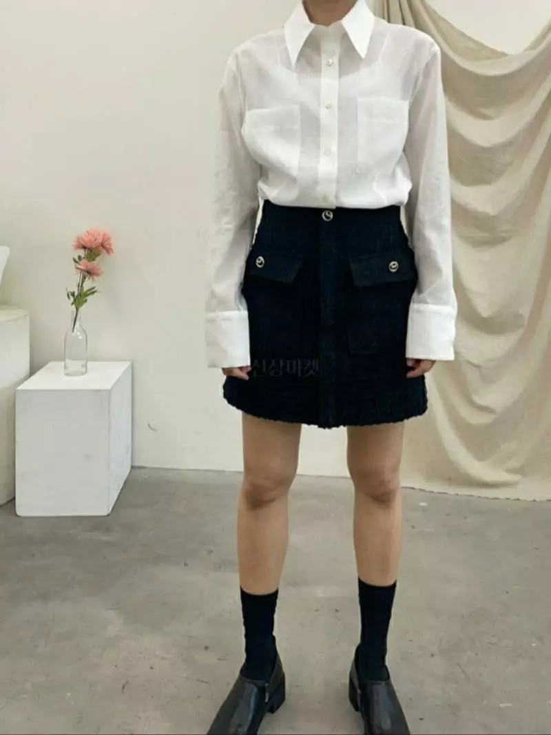 Ann Margret - Korean Women Fashion - #momslook - Twid Mini Skirt - 5