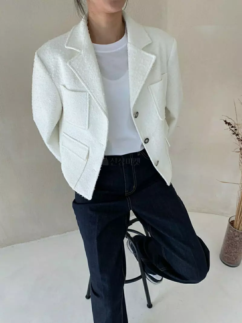 Ann Margret - Korean Women Fashion - #womensfashion - Twid Collar Jacket - 4