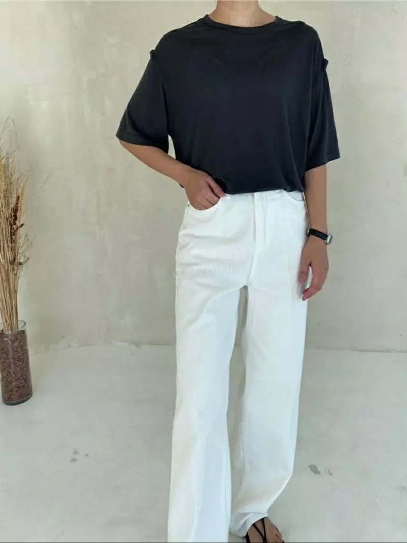 Ann Margret - Korean Women Fashion - #momslook - Tencel Tee - 3