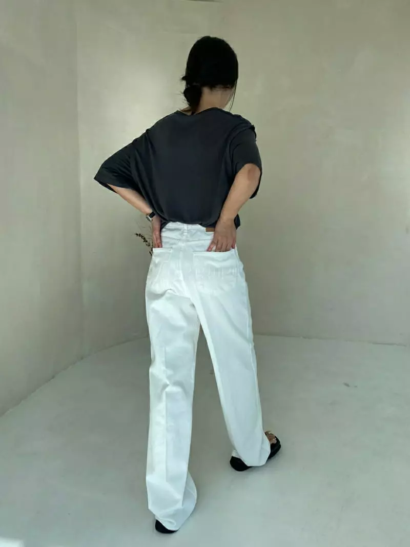 Ann Margret - Korean Women Fashion - #womensfashion - Classic White Jeans - 4