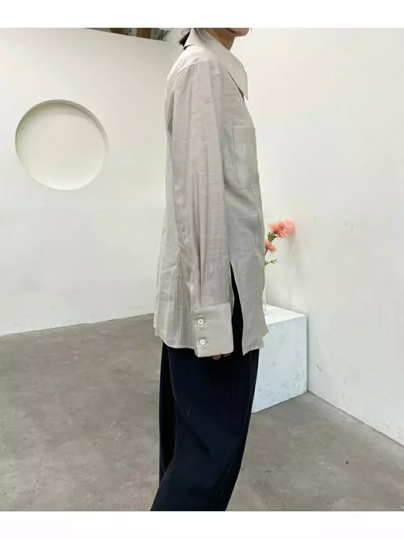 Ann Margret - Korean Women Fashion - #restrostyle - Line Pocket Shirt