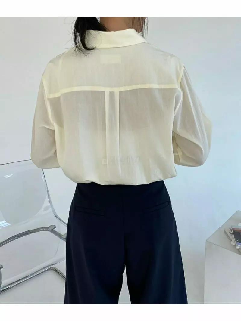 Ann Margret - Korean Women Fashion - #romanticstyle - Pocket Shirt - 3