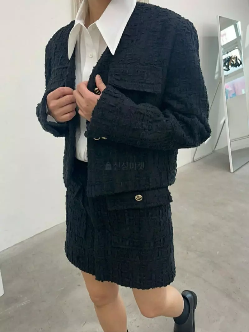 Ann Margret - Korean Women Fashion - #shopsmall - Twid Pocket Skirt - 4