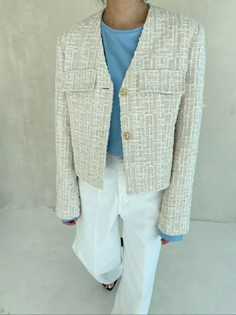 Ann Margret - Korean Women Fashion - #thatsdarling - Twid Short Jacket - 2