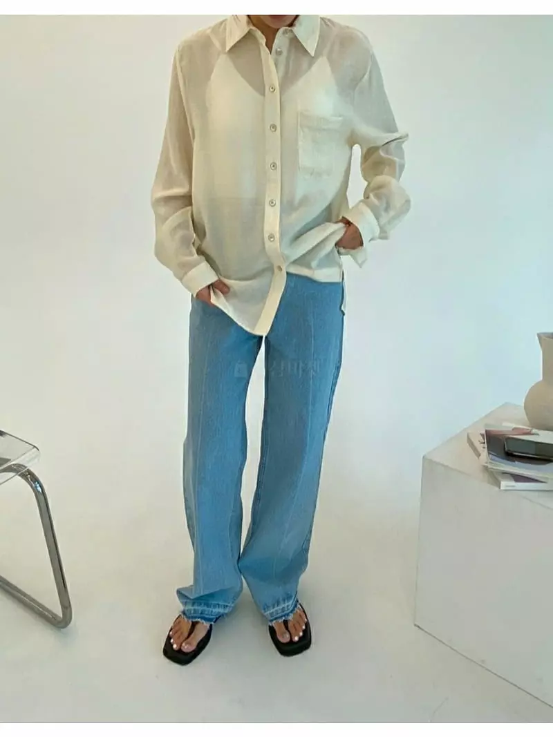 Ann Margret - Korean Women Fashion - #vintagekidsstyle - Rolly Embroidery Shirt