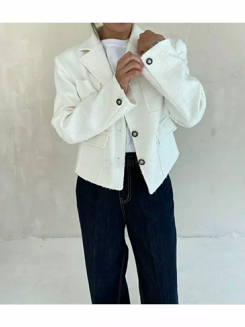 Ann Margret - Korean Women Fashion - #womensfashion - Twid Collar Jacket - 5