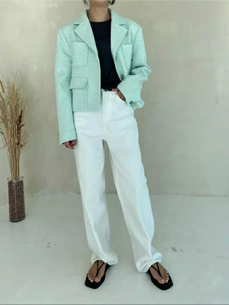 Ann Margret - Korean Women Fashion - #womensfashion - Twid Collar Jacket - 7