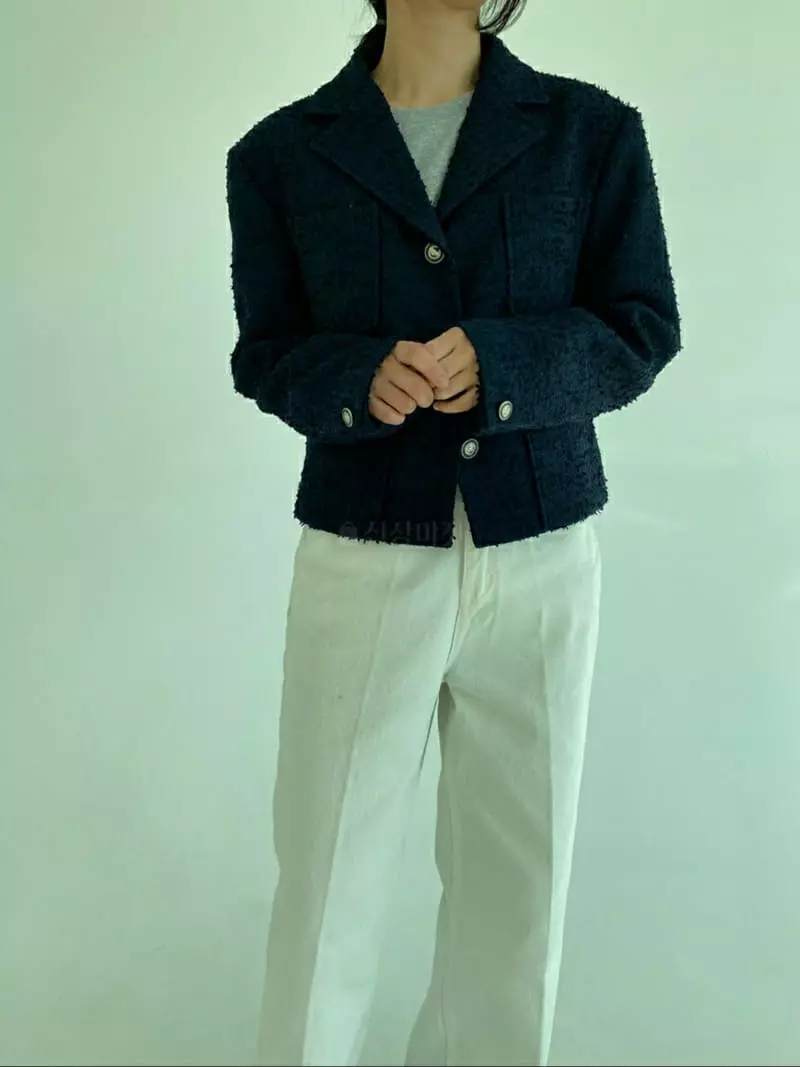 Ann Margret - Korean Women Fashion - #womensfashion - Twid Collar Jacket - 9