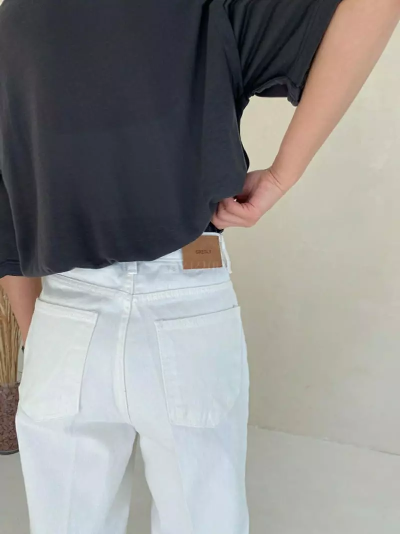 Ann Margret - Korean Women Fashion - #womensfashion - Classic White Jeans - 5