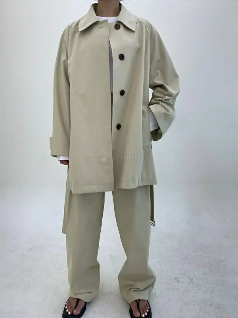 Ann Margret - Korean Women Fashion - #momslook - Cotton Trench - 4
