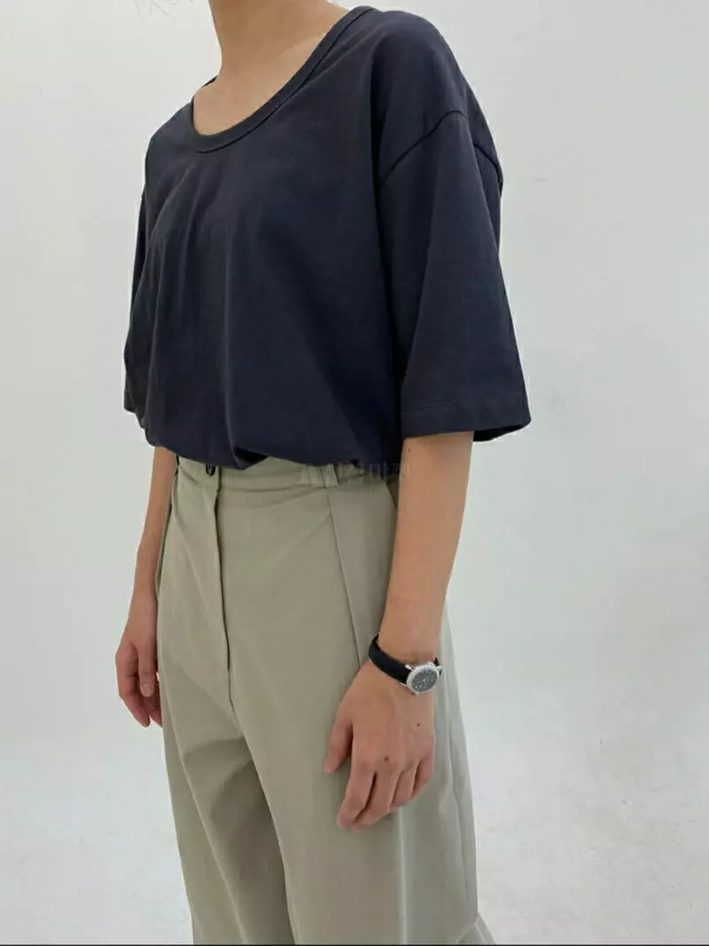 Ann Margret - Korean Women Fashion - #womensfashion - U Neck Tee - 3