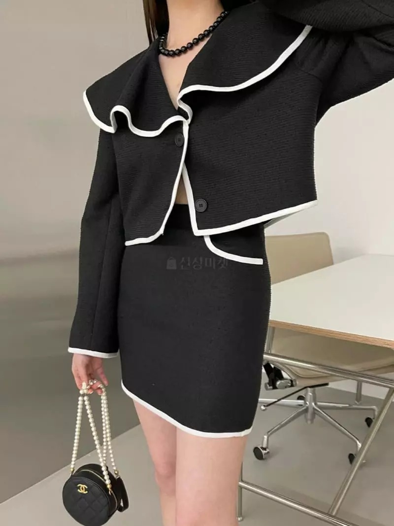 Another Avenue - Korean Women Fashion - #momslook - Line Skirt