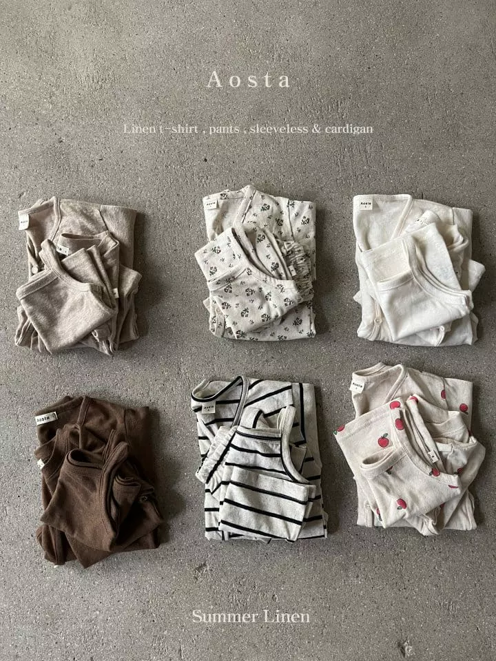 Aosta - Korean Children Fashion - #designkidswear - Linen Tee - 2