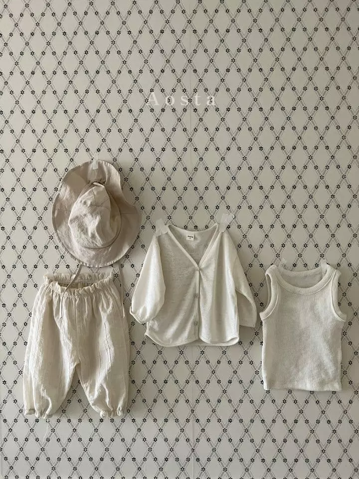 Aosta - Korean Children Fashion - #fashionkids - Linen Cardigan - 6