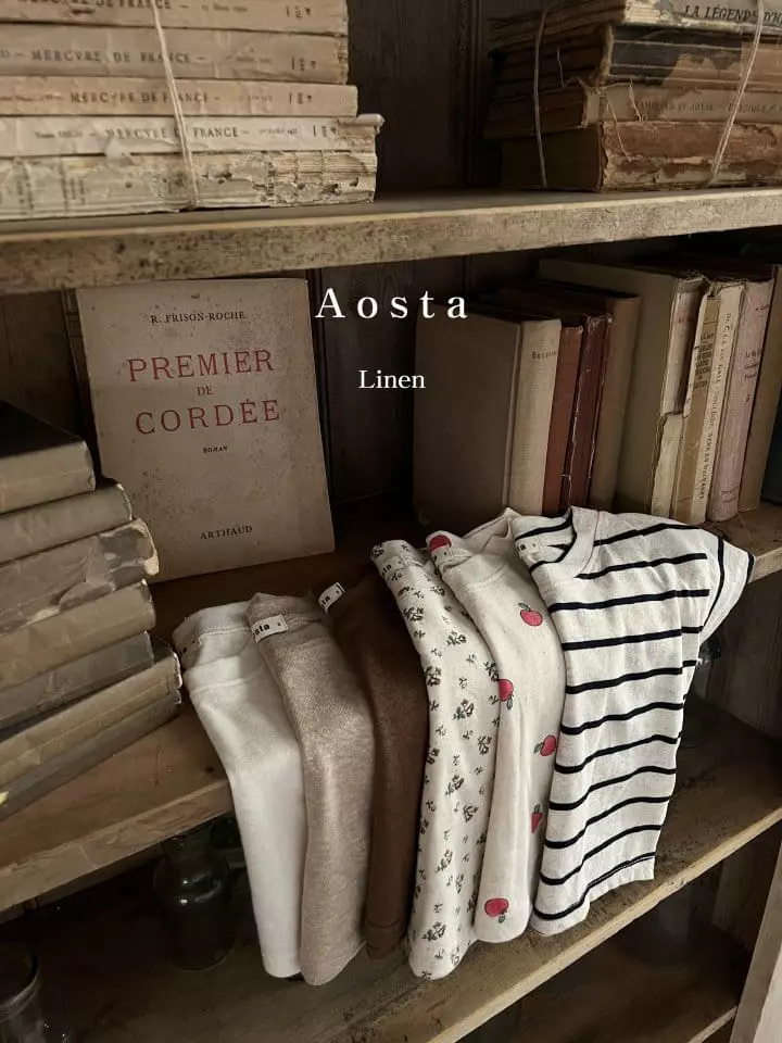 Aosta - Korean Children Fashion - #discoveringself - Linen Tee - 4