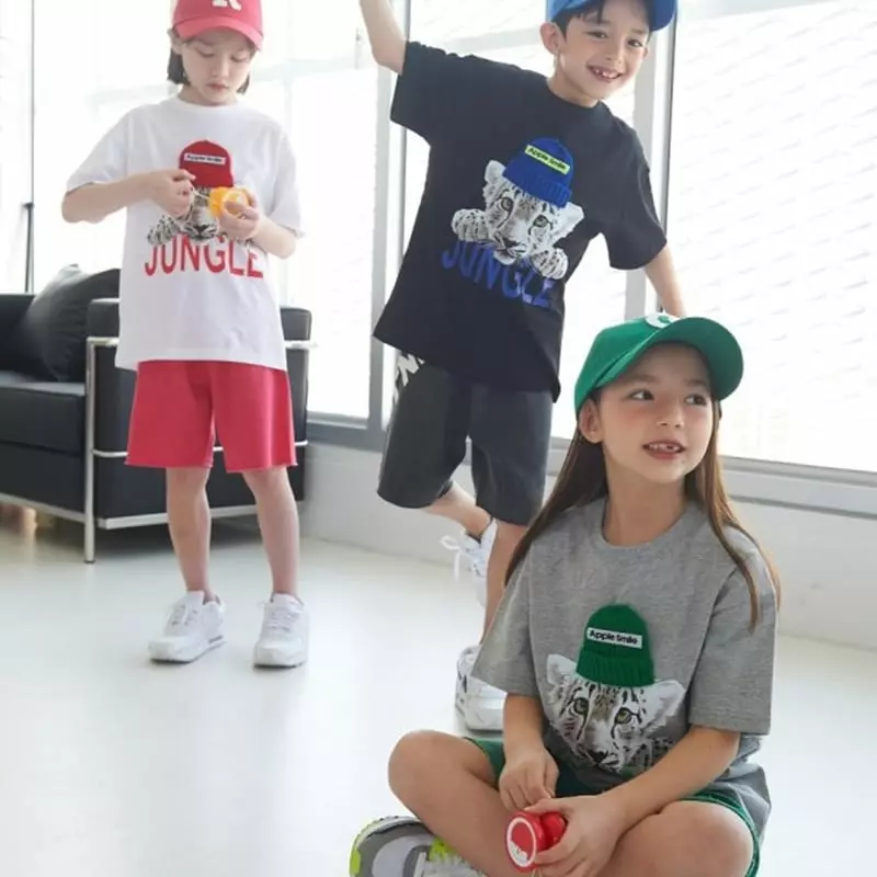 Apple Smile - Korean Children Fashion - #childrensboutique - Tiger Tee - 7