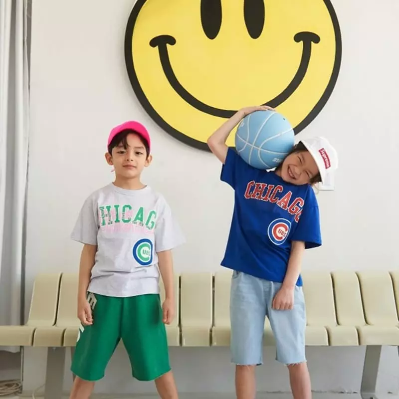Apple Smile - Korean Children Fashion - #childofig - Chicago Tee - 4
