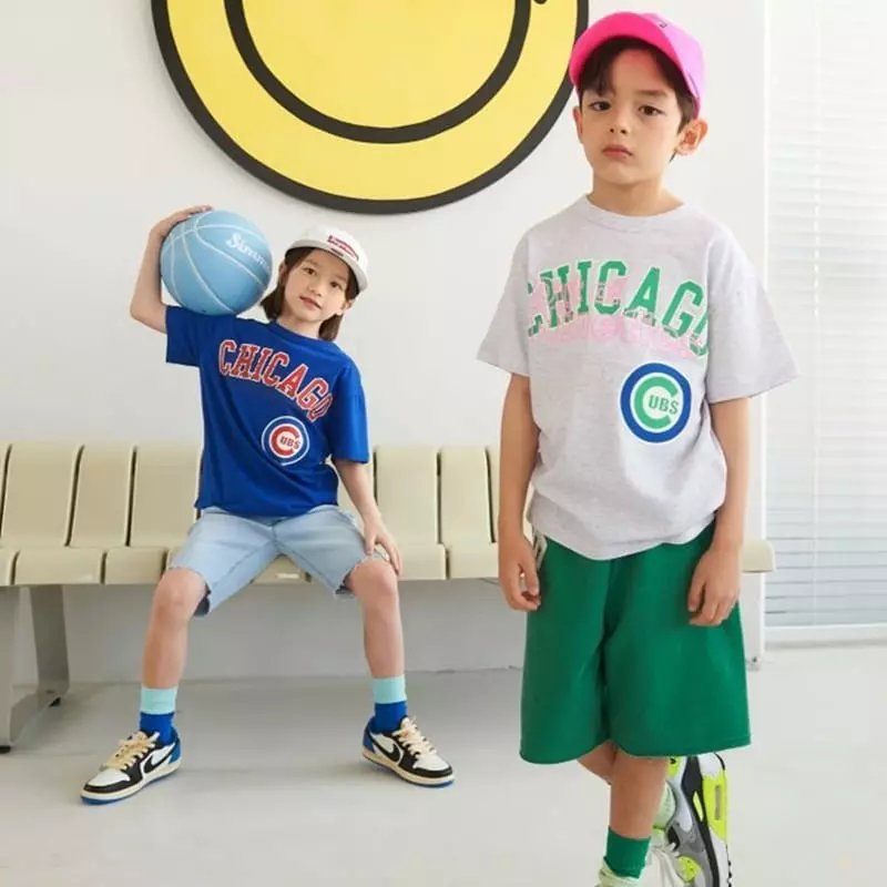 Apple Smile - Korean Children Fashion - #designkidswear - Chicago Tee - 5