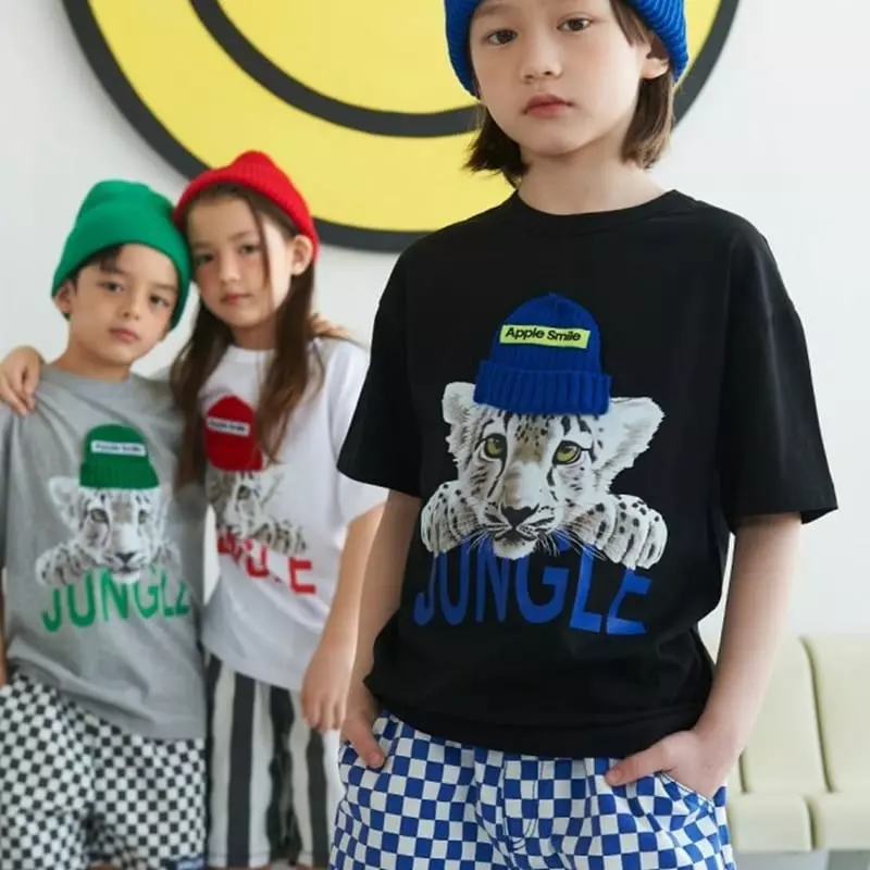 Apple Smile - Korean Children Fashion - #kidsshorts - Check PANts - 5